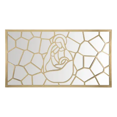 PANEL NATIVITY GOLD PROSTOKĄTNY 120X2X66 cm